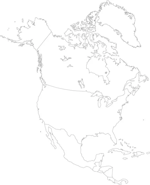 Kuzey Amerika — Stok Vektör