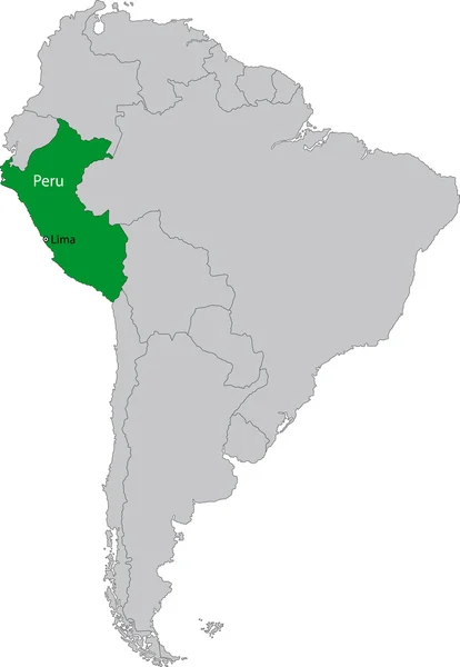 Peru — Stock vektor