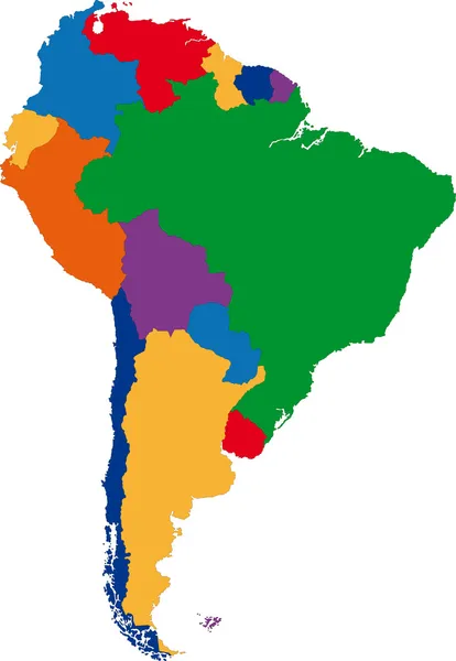 Южная Америка — стоковый вектор
