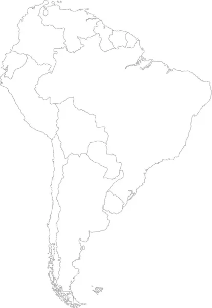 Güney Amerika — Stok Vektör