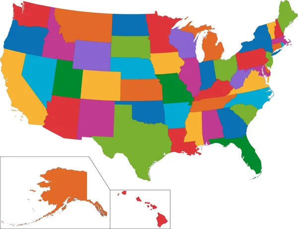 USA map — Stock Vector