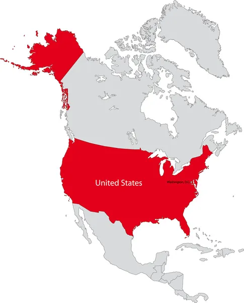 Северная Америка — стоковый вектор