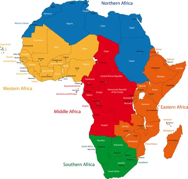 Africa — Vettoriale Stock