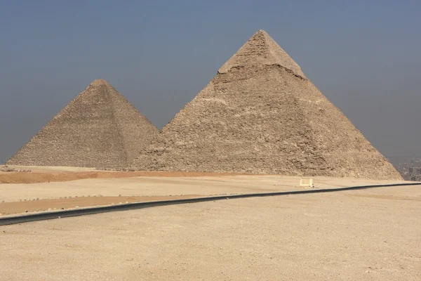 De piramides van Gizeh — Stockfoto