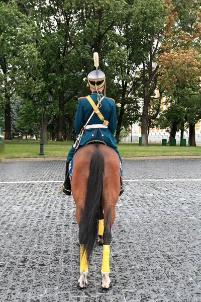 Cavalryman on parade — Stock Photo, Image