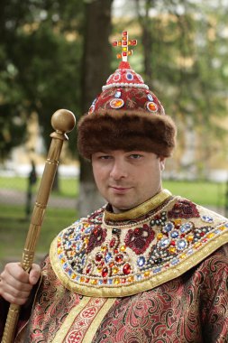 Tourist in tsar clipart