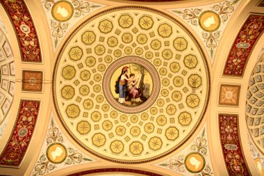 Ceiling of palace clipart