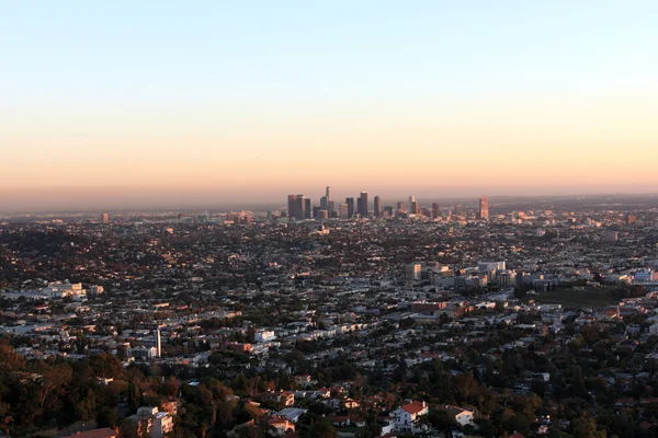 Puesta de sol en Los Ángeles — Foto de Stock