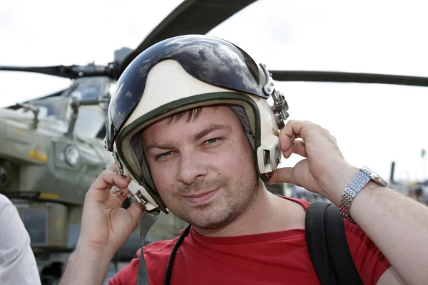 Piloto de helicóptero — Fotografia de Stock