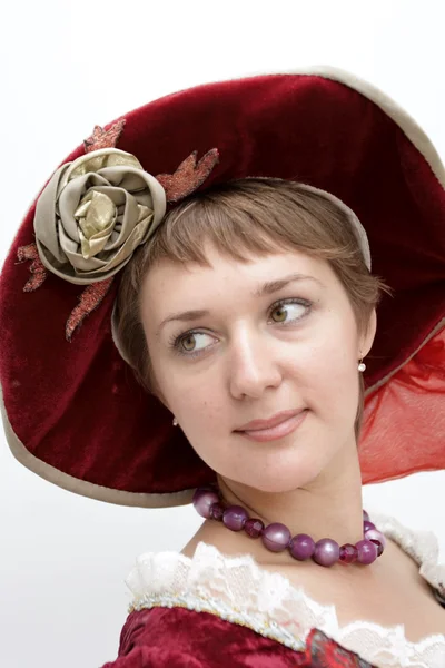 Girl in bonnet — Stock Photo, Image