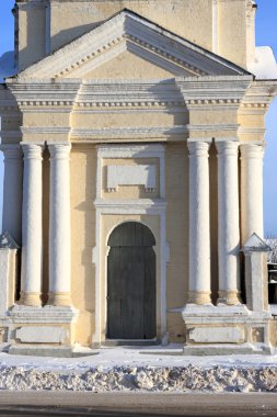 Door of church in Suzdal clipart