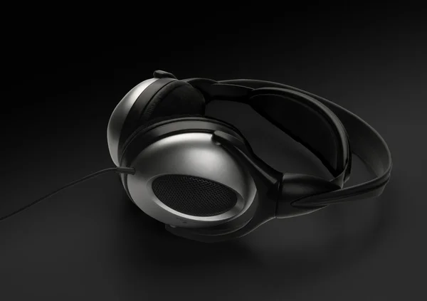 stock image Headphones, isolated on black background