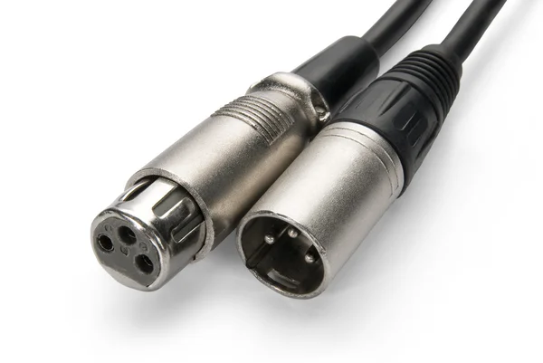 Cable connectors on white background, i — стоковое фото