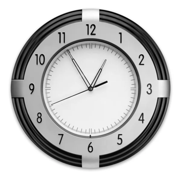 Wall Clock, isolated on white background — Stock Photo, Image