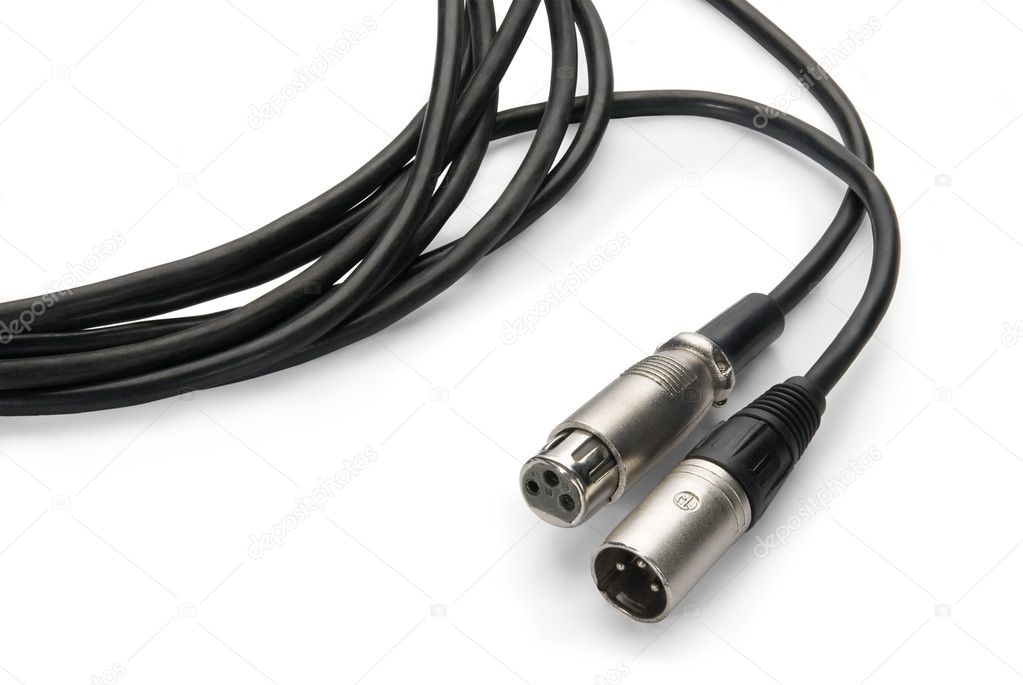 Cable connectors on white background , i