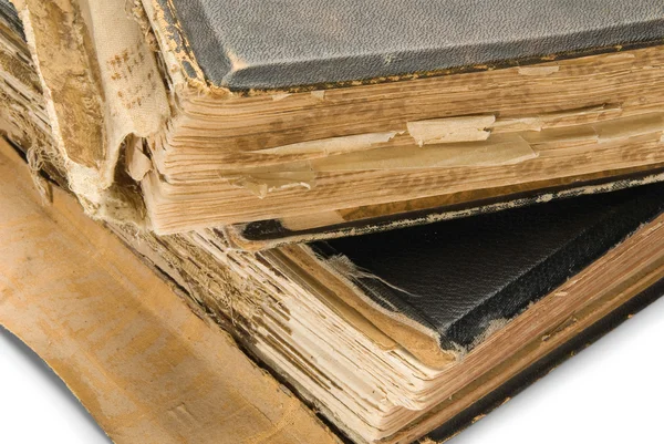 Старая книга, изолированные на белом фоне — стоковое фото