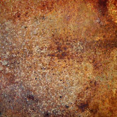 Strongly rusty metal plate clipart