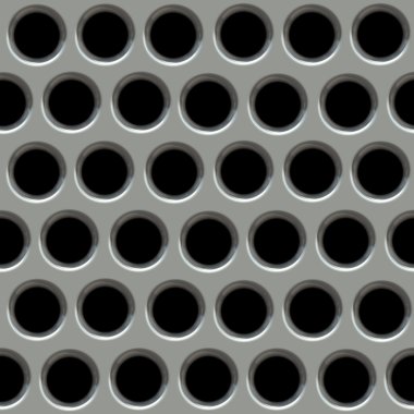 Metal surface with holes. clipart