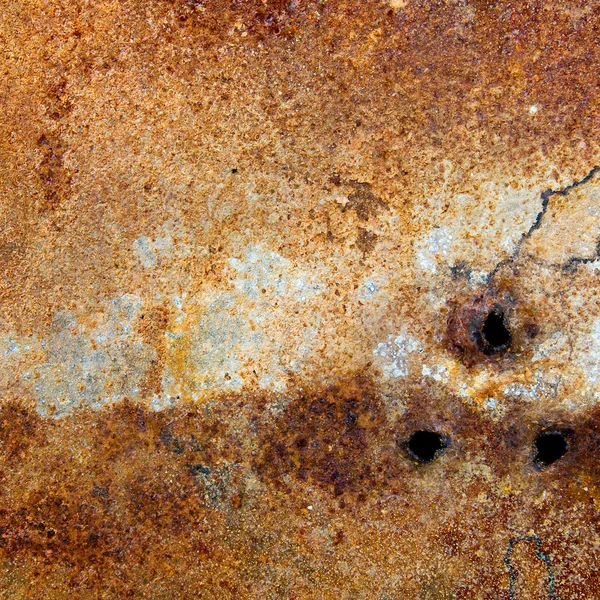 Placa metálica fuertemente oxidada —  Fotos de Stock