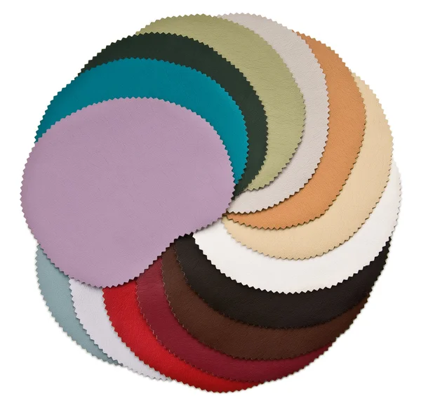 가죽의 색상 설정된 텍스처 — 스톡 사진