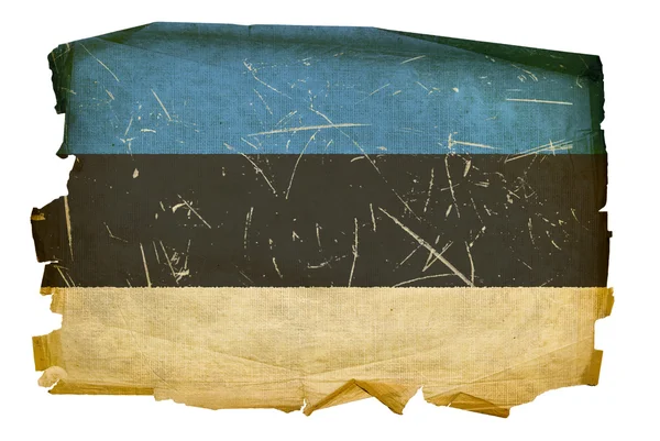Estland vlagpictogram, geïsoleerd op witte bac — Stockfoto