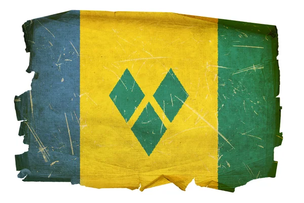Saint vincent és Grenadine-szigetek zászló ol — Stock Fotó