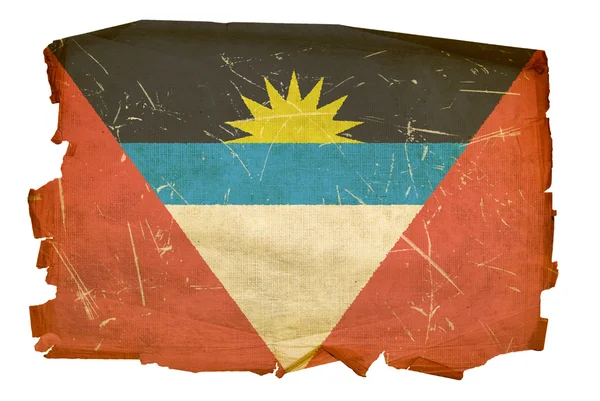 Antígua e Barbuda Bandeira velha, isolada — Fotografia de Stock