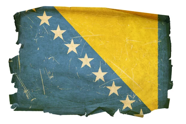 Bosnia y Herzegovina Bandera vieja, aislada —  Fotos de Stock