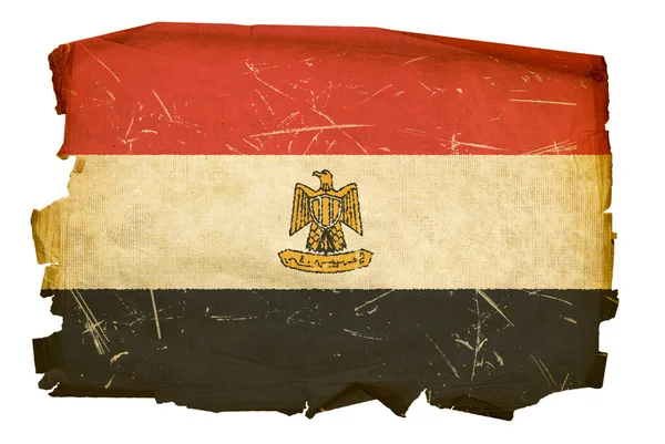Egypten flaggikonen, isolerad på vita backg — Stockfoto