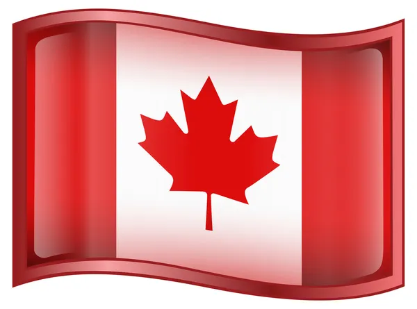 Ikon bendera Kanada - Stok Vektor