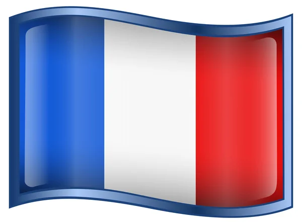 Frankrike flagga ikon — Stock vektor
