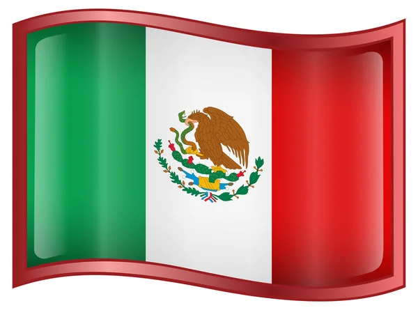 Mexiko flaggikonen — Stock vektor
