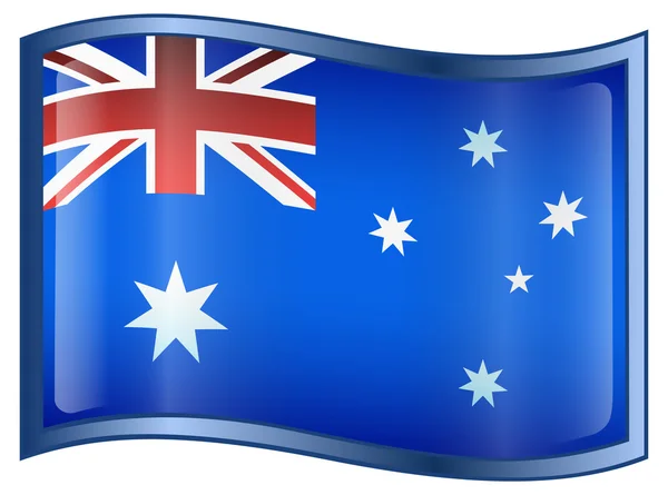 Australien flaggikonen — Stock vektor