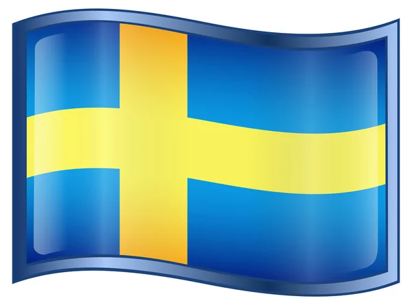İsveç bayrağı simgesi — Stok Vektör