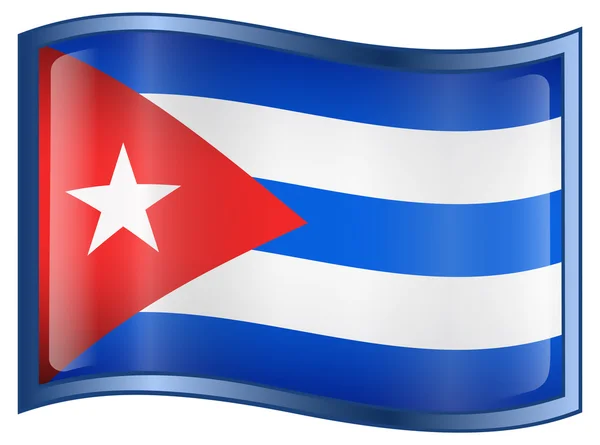 Het pictogram van de vlag van Cuba — Stockvector