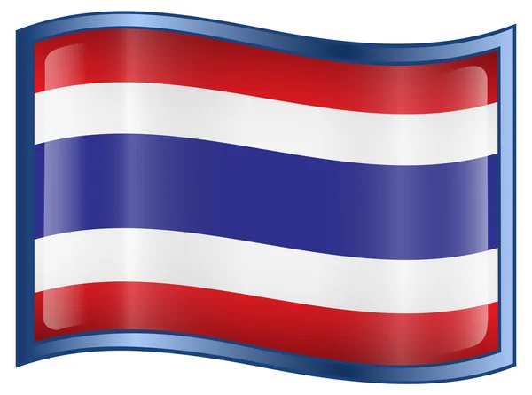 Icona bandiera Thailandia — Vettoriale Stock