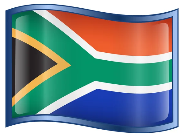 Zuid-Afrika vlag pictogram — Stockvector