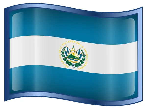 Прапор Сальвадору значок — стоковий вектор