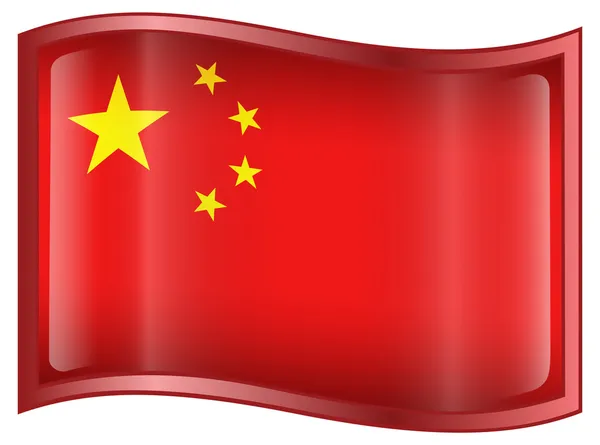 Значок китайского флага — стоковый вектор