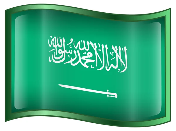 Arabia Saudyjska flaga ikona — Wektor stockowy