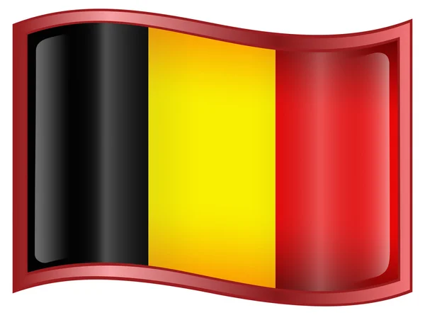 Belgien flaggikonen — Stock vektor