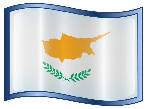 Chipre ícone da bandeira — Vetor de Stock
