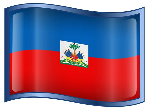 Haiti flaggikonen — Stock vektor