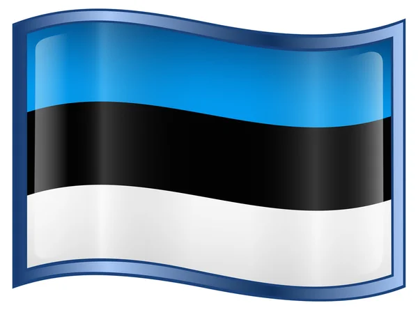 エストニアの旗のアイコン — ストックベクタ