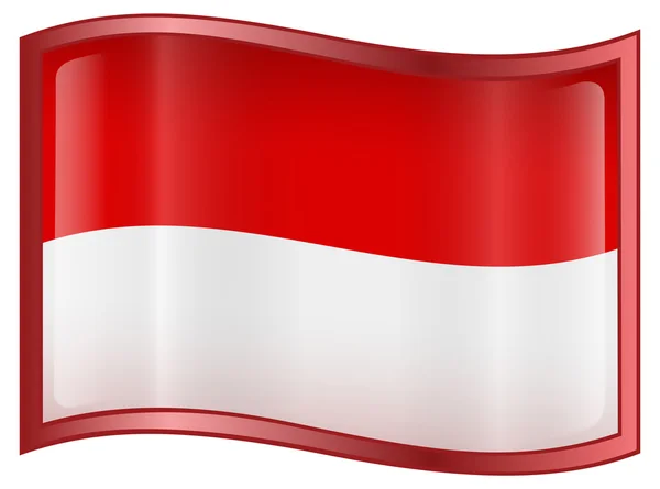 Icono bandera de Indonesia — Vector de stock