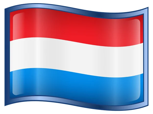 Икона флага Люксембурга . — стоковый вектор
