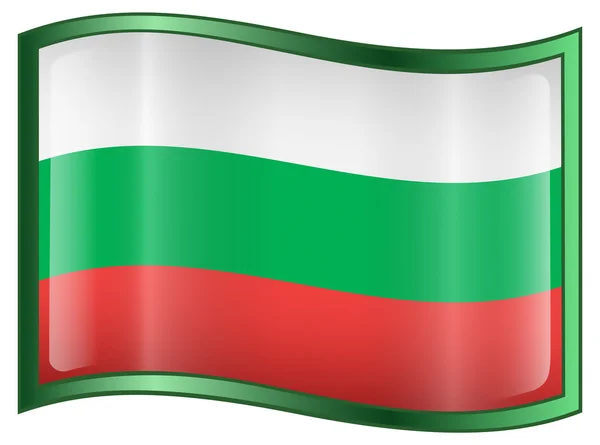 Bulgaria icona della bandiera . — Vettoriale Stock