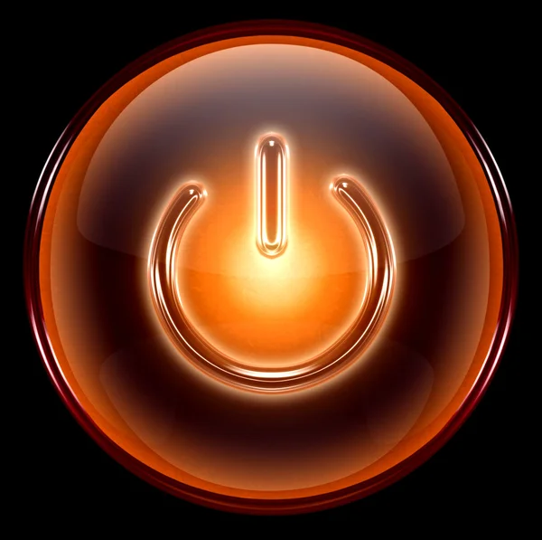 Ícone de energia laranja — Fotografia de Stock