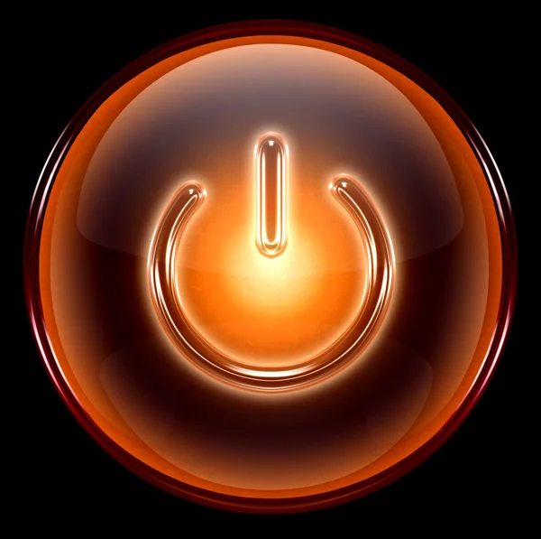 Power icon orange — Stock Photo, Image