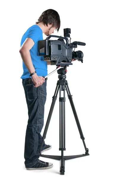 Profesionální kameraman — Stock fotografie